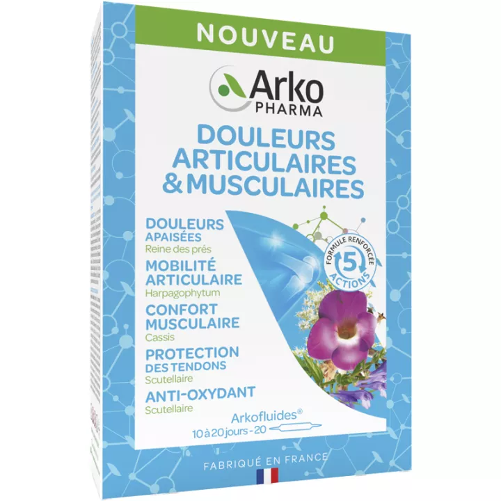 Arkofluides Douleurs Articulaires & Musculaires 20 ampoules