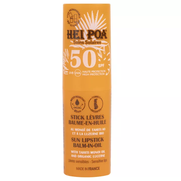 Hei Poa Monoi Sun Stick labial SPF50 4 g