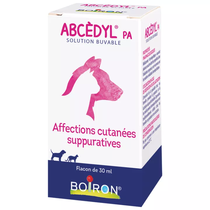 Homeopatia veterinária Abcedyl PA Boiron 30ml