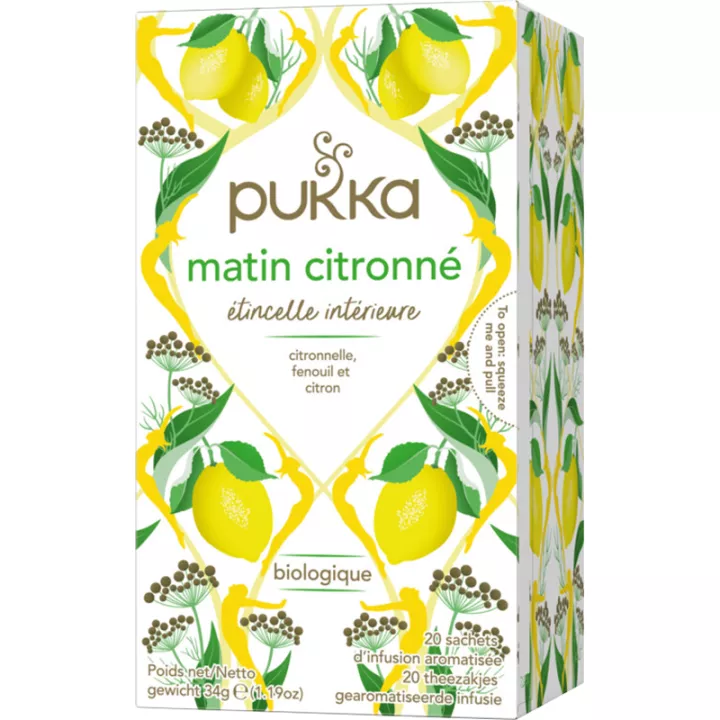 Pukka Organic Herbal Tea Morning Lemon 20 teabags*