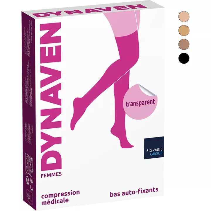 Sigvaris Dynaven Pure Transparent Medias de soporte para mujer Clase 2