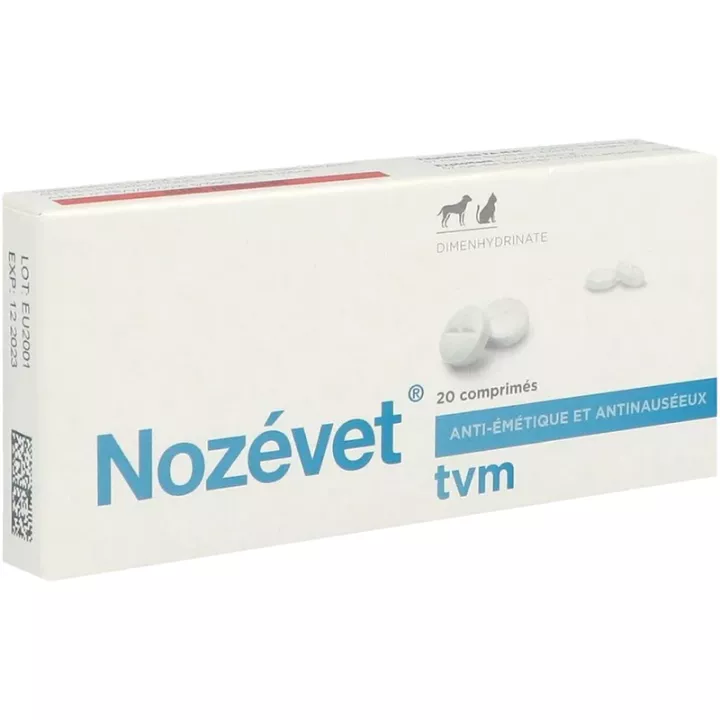 TVM Nozevet Travel Sickness Dogs & Cats 20 таблеток