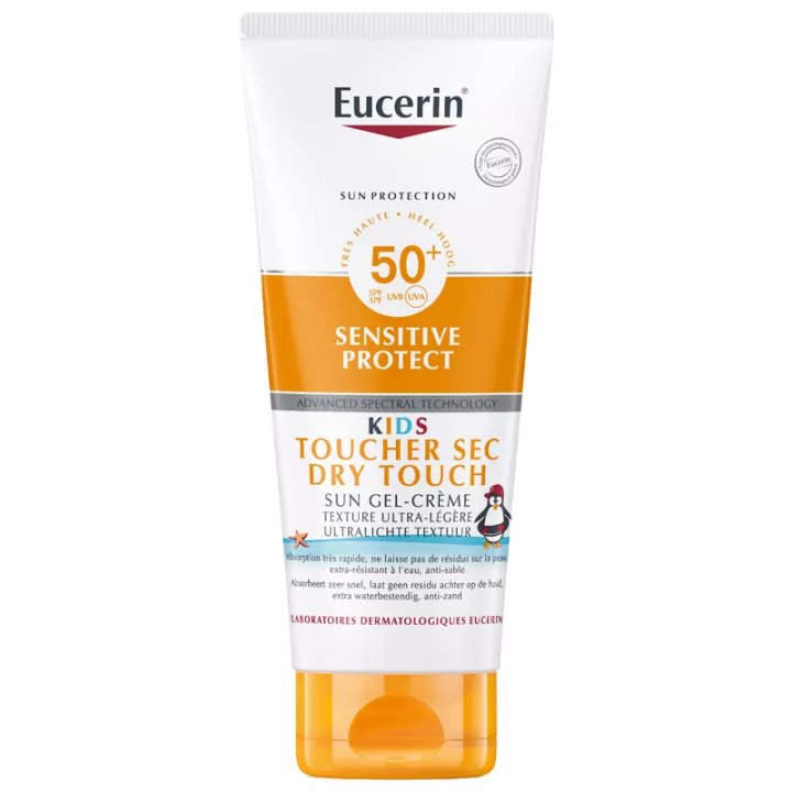 Eucerin Sun Sensitive Protect Kids Spf50+ Trockenes Creme-Gel 200 ml
