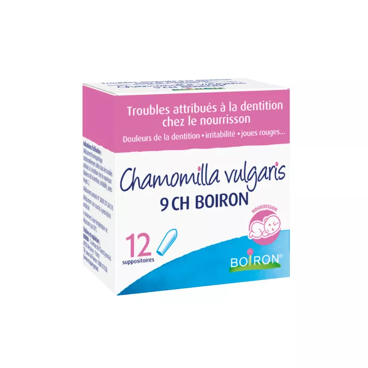 Chamomilla vulgaris 9CH 12 суппозиториев Гомеопатия Boiron Зубная боль