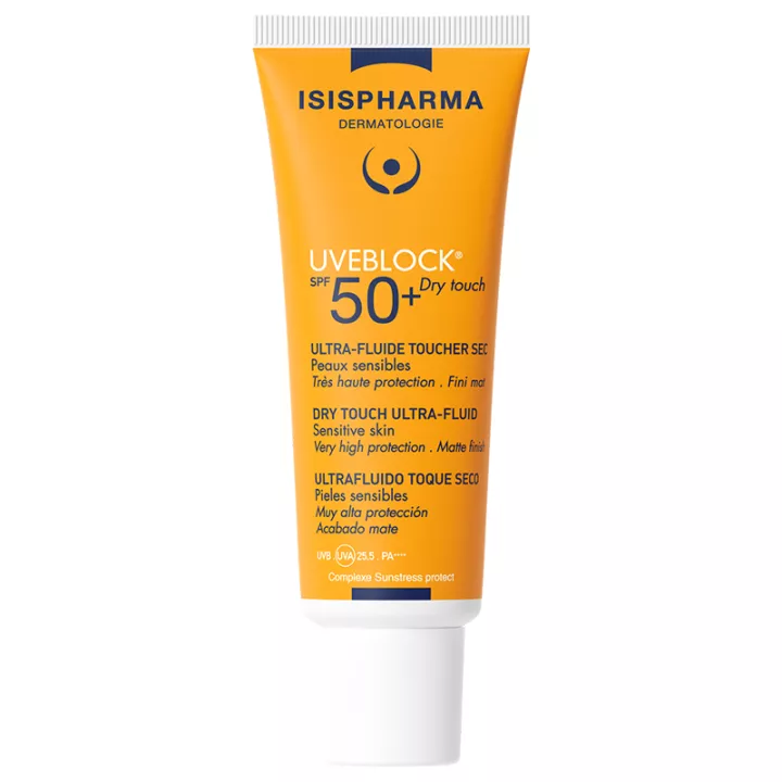 Isispharma Uveblock Spf50+ тонирующий флюид Dry Touch Fluid 40 мл