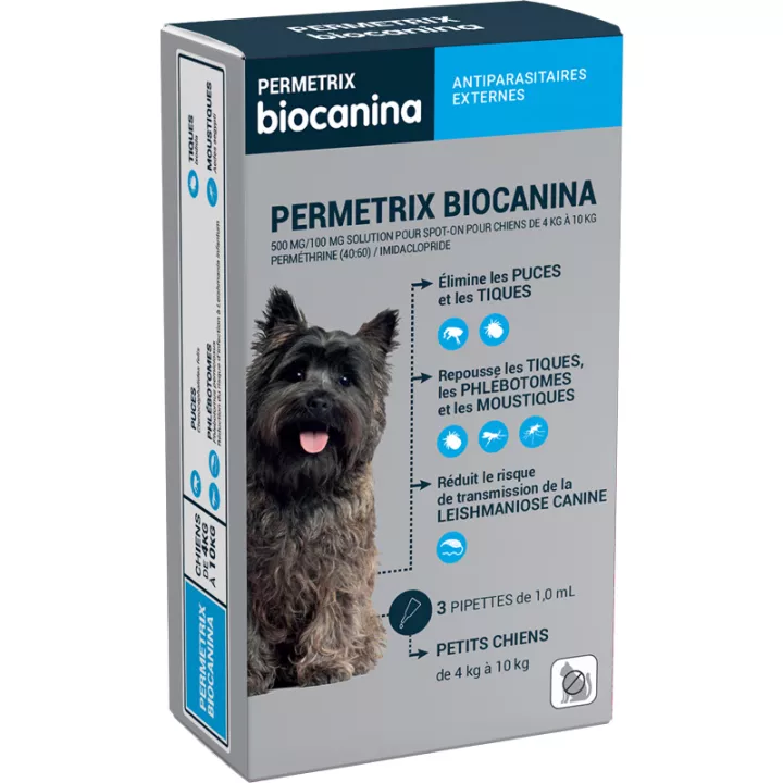 Пипетка для борьбы с вредителями Biocanina Permetrix x3