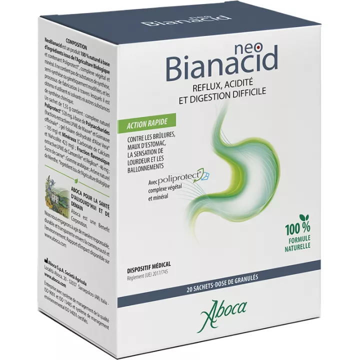 Aboca NeoBianacid Reflusso e Digestione Difficile 20 bustine