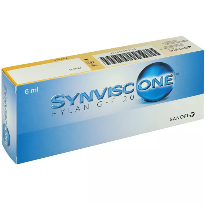 Synvisc One Hylan G-F 20 Sanofi 1 seringue de 6 ml