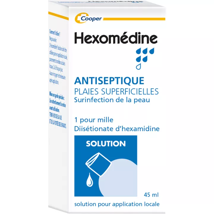 Solução anti-séptica local Hexomedine 45 ml