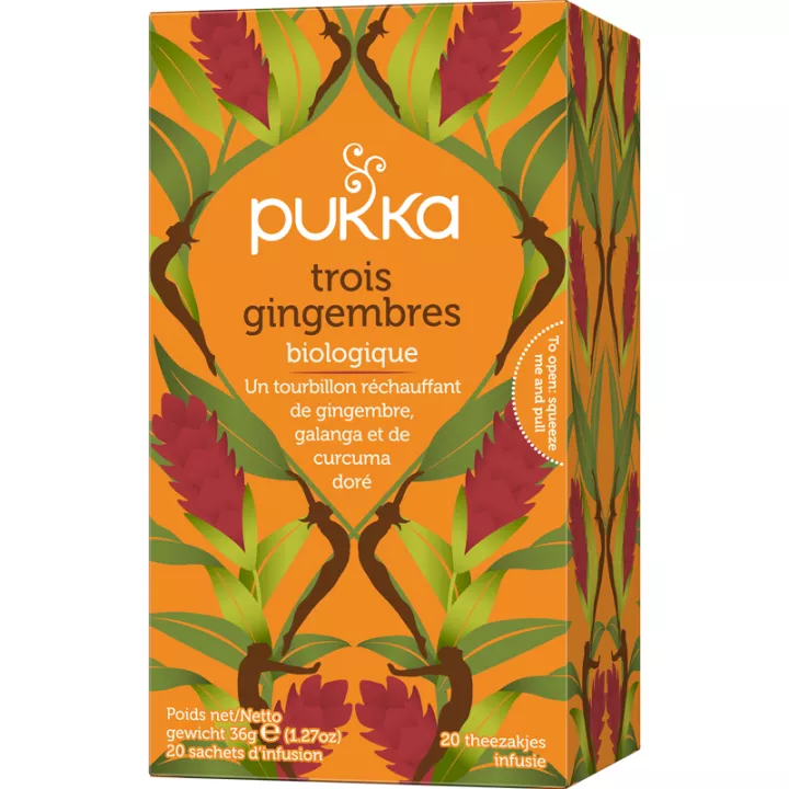 Pukka Bio Kräutertee Drei Ingwer 20 Beutel