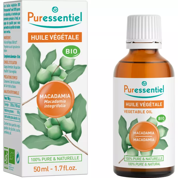 Puressentiel Huile Végétale Bio Macadamia 50 ml