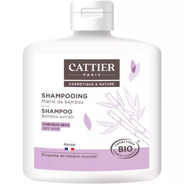 Cattier Shampoo organico al midollo di bambù per capelli secchi 250 ml