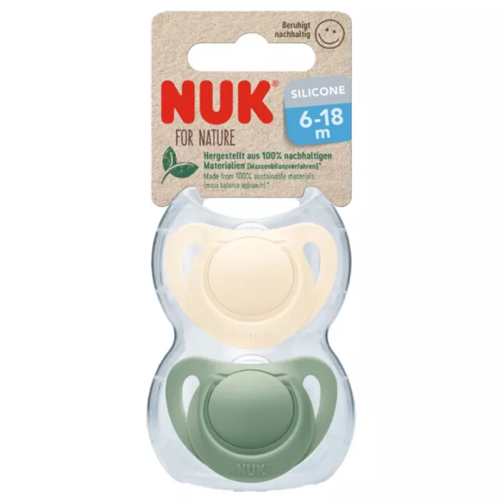 Nuk For Nature Силиконовая пустышка 6-18 месяцев 