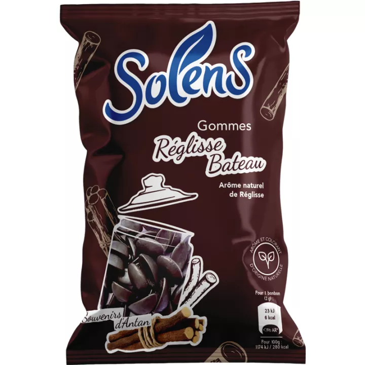 Solens Boat Licorice Gums 100g