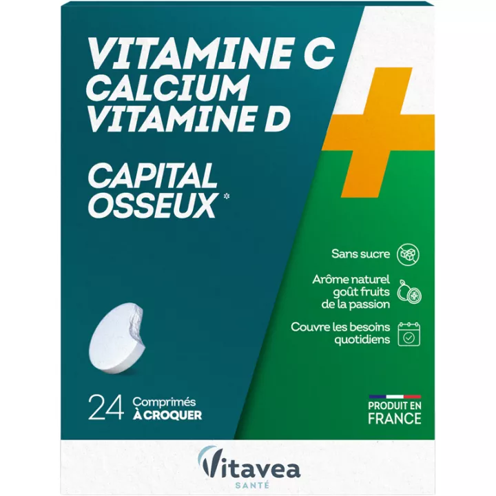 Vitavea Vitamina C Calcio Vitamina D Capital Óseo 24 Comprimidos