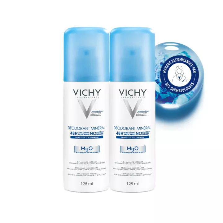 Vichy Desodorante Mineral Sin Sal Aluminio 48h Spray 125 ml