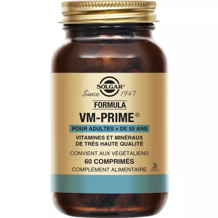 Solgar Formula VM-Prime Vitamines et Minéraux 60 comprimés