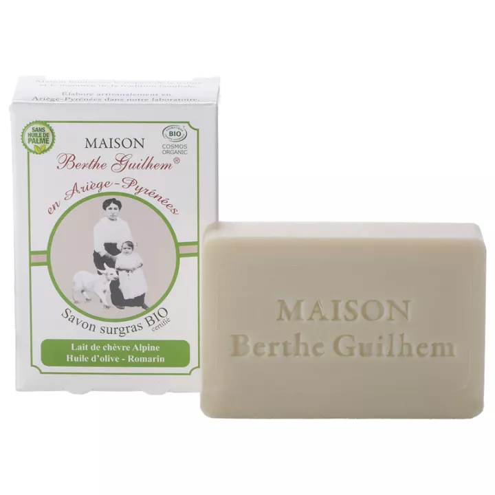 Maison Berthe Guilhem Organic Surgras Soap with Olive and Rosemary Clay