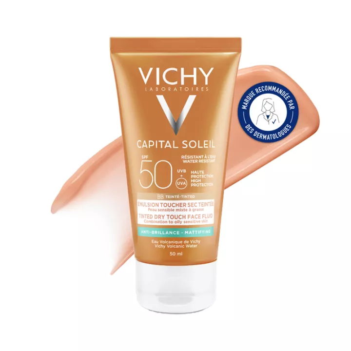 Vichy Capital Soleil Тонирующая эмульсия для сухого тона SPF50 50 мл