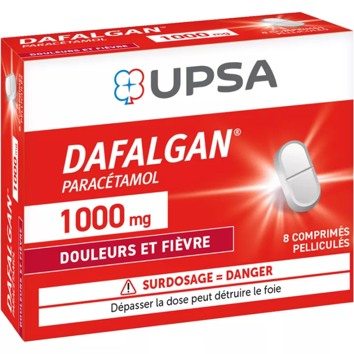 DAFALGAN 1G Paracetamol 8 comprimidos