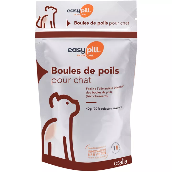 Easypill Boules De Poils Chat 20 boulettes