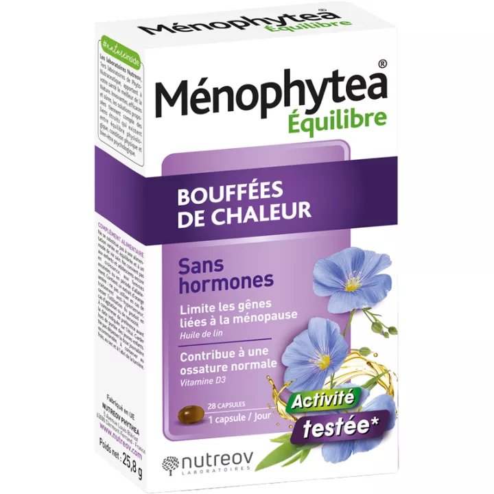 Nutreov Ménophytea Équilibre Bouffées De Chaleur Sans Hormones 28 capsules