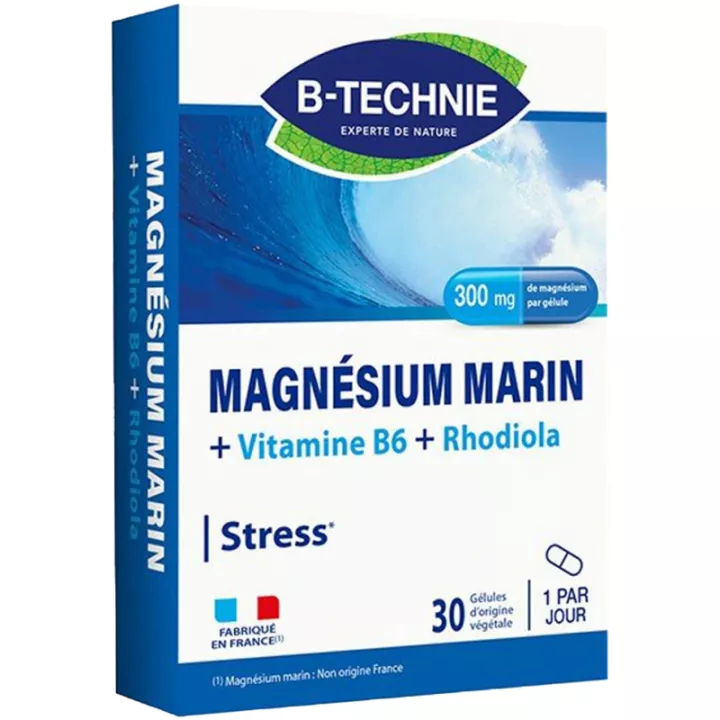 B-Technie Magnésium Marin+ B6 + Rhodiola 30 gélules