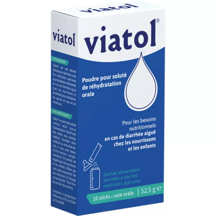 Viatol réhydratation rapide bébé enfant 10 sachets