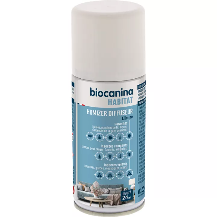 Biocanina Homizer Nebulizador Pulgas Garrapatas Cucarachas 100ml