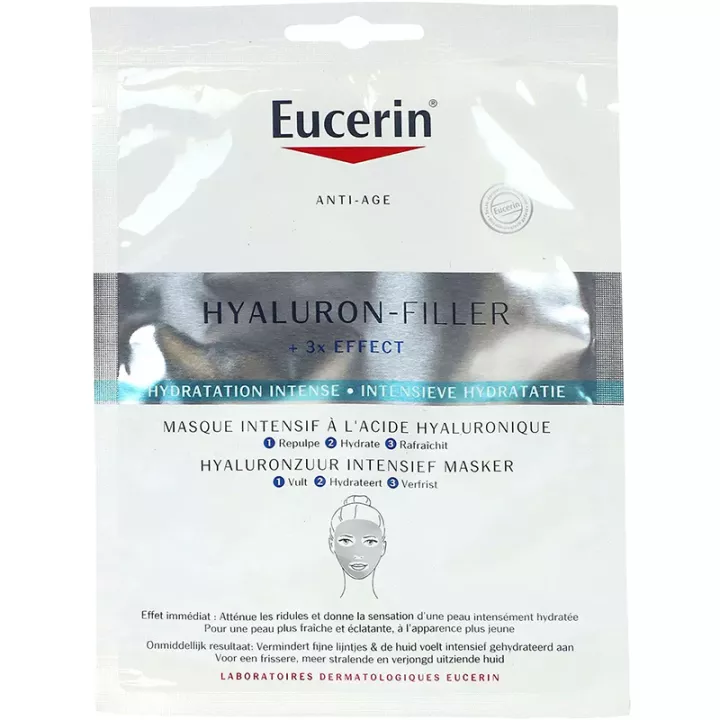 Eucerin Hyaluron-Filler +3x Effect Mascarilla tisular antiedad intensiva