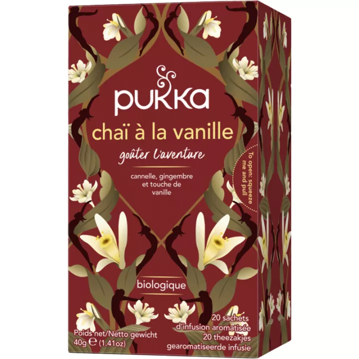 Pukka Organic Vanilla Chai Té de hierbas 20 bolsitas de té