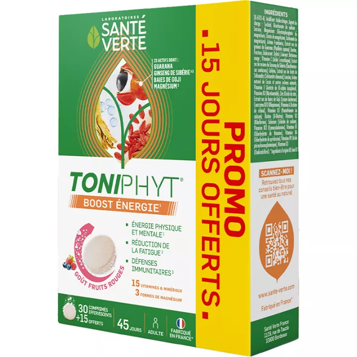 Santé Verte Toniphyt Boost Energy Compresse effervescenti 