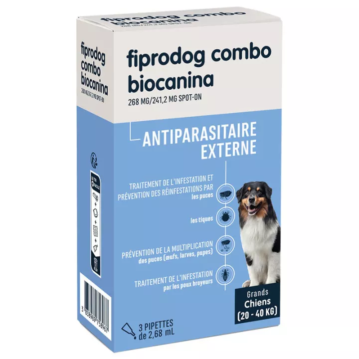 Biocanina Fiprodog Combo Packung mit 3 Pipetten