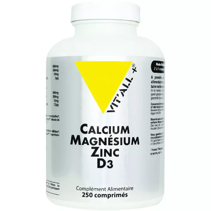 Vitall+ Cálcio, Magnésio, Zinco, vitamina D3