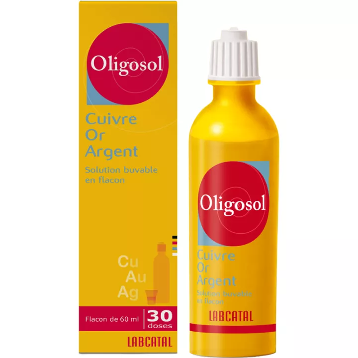 Oligosol Copper Gold Silver Cu-Au-AG Labcatal 60 ml