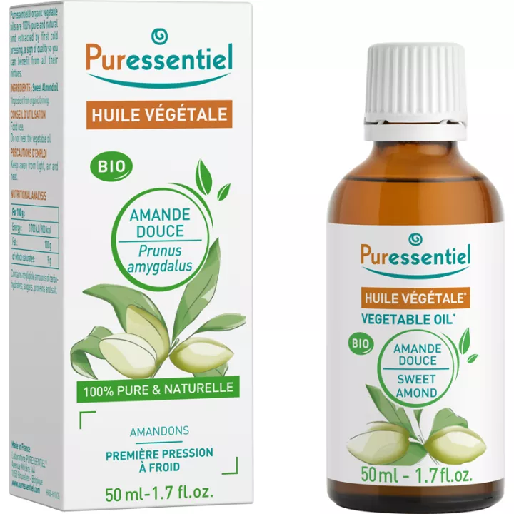 Puressentiel Olio vegetale di mandorle dolci biologico 50 ml