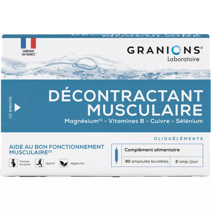 Granions Décontractant Musculaire 30 Ampoules Buvables