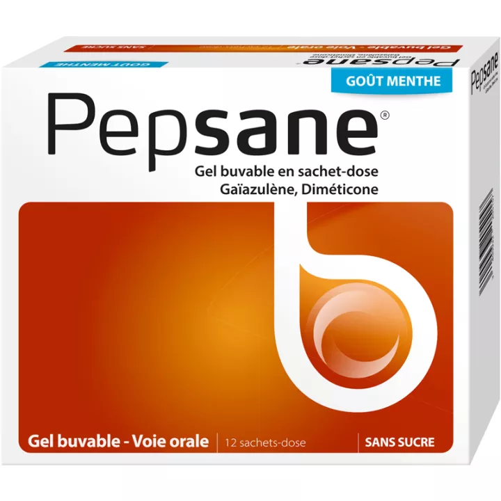 PEPSANE ORAL GEL UPSET STOMACH 12 MINT FLAVOR 10G BAGS