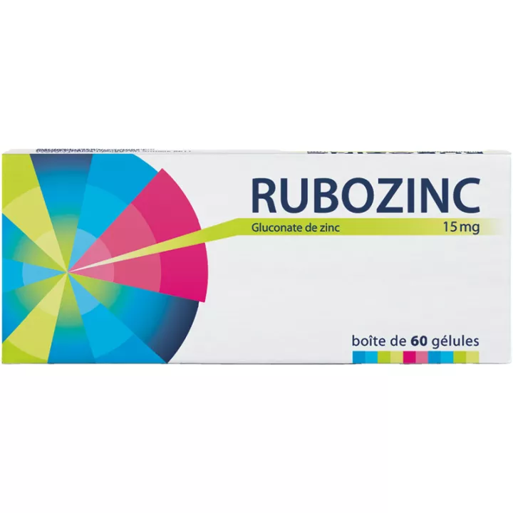 Rubozinc 15MG Entzündliche Akne 60 Kapseln