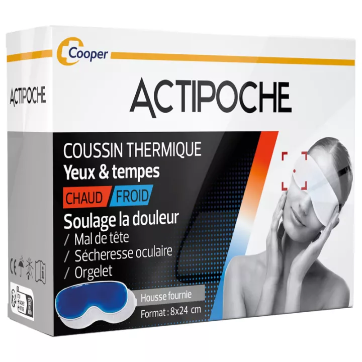 Actipoche caliente calor frío del amortiguador ojos y las sienes Cooper