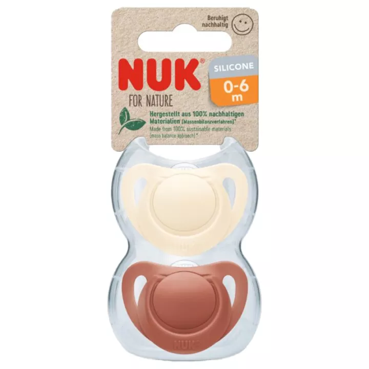 Nuk For Nature Silicone Pacifier 0-6 Months