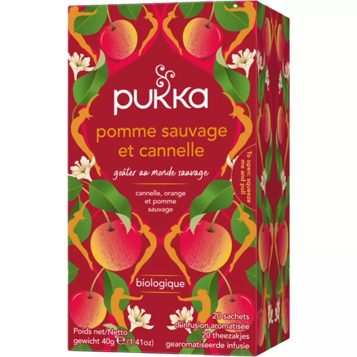 Pukka Organic Wild Apple &amp; Cinnamon Tisana 20 Bolsitas 