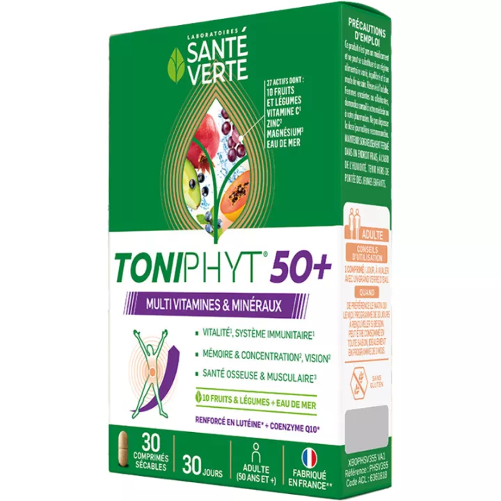 Santé Verte Toniphyt Multivitamins and Minerals 30 tablets