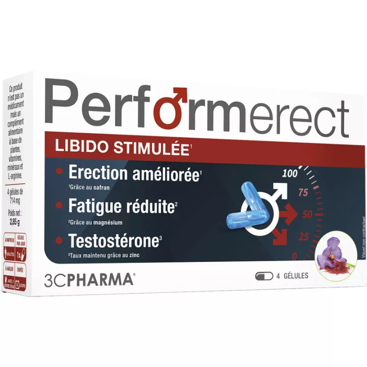 3Chênes Performerect Libido Stimulated Enhanced Erection Capsules