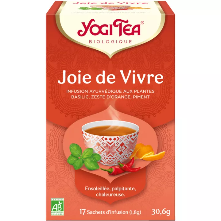 Yogi Tea Травяной чай joie de vivre аюрведический настой 17 чайных пакетиков