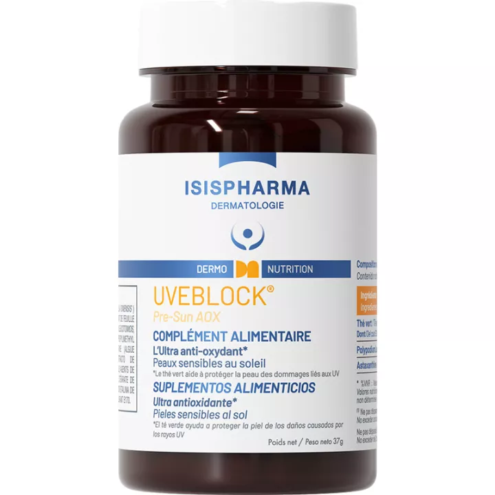 Isipharma Uveblock Pre-Sun AOX 60 cápsulas