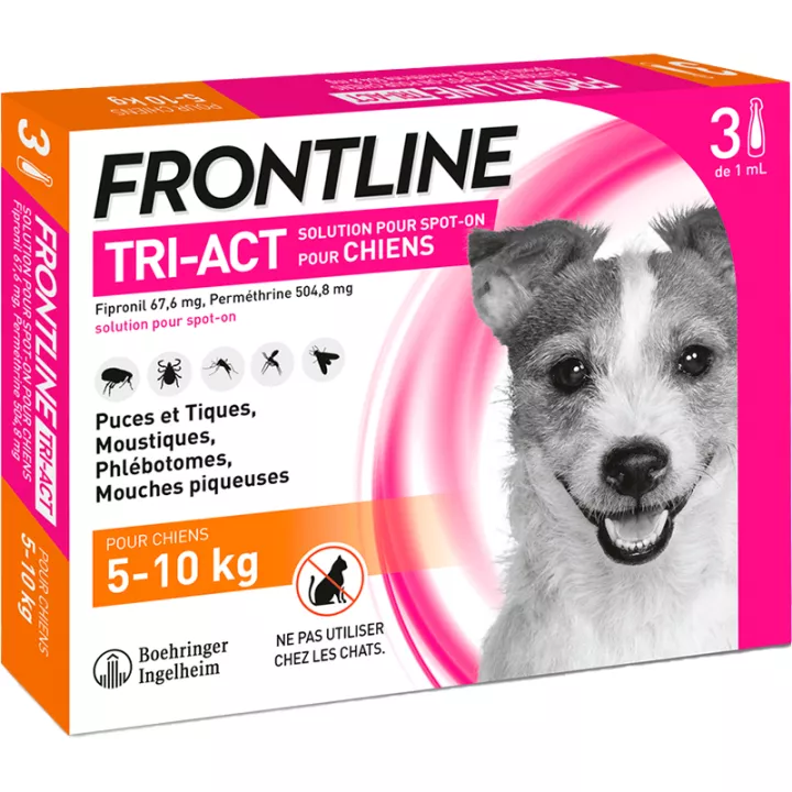 Frontline Tri-Act Perros S 5-10 kg pipetas