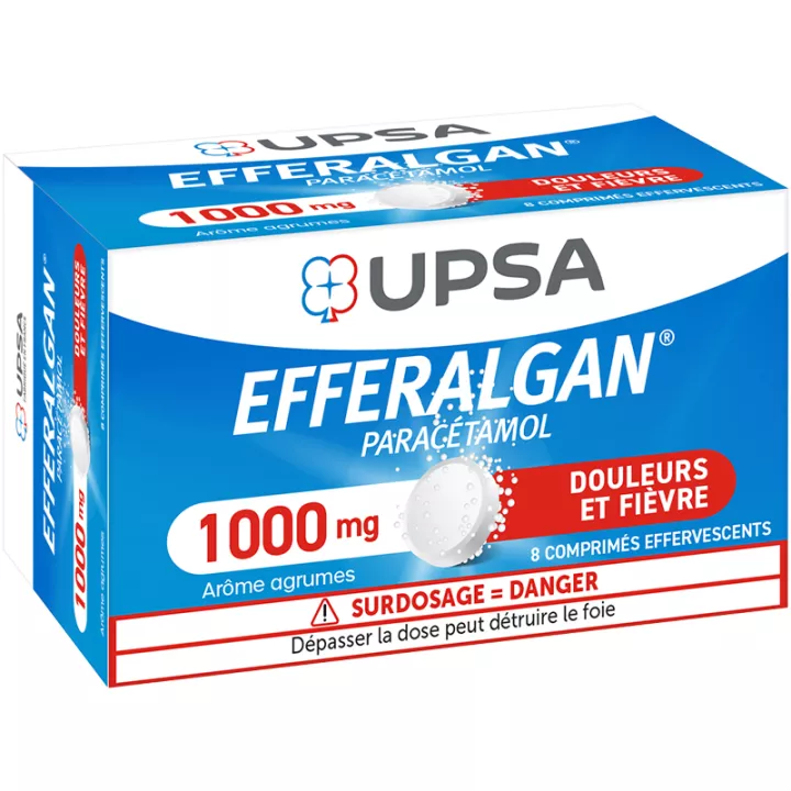 Efferalgan Paracetamol 1000 mg Citrus 8 Brausetabletten