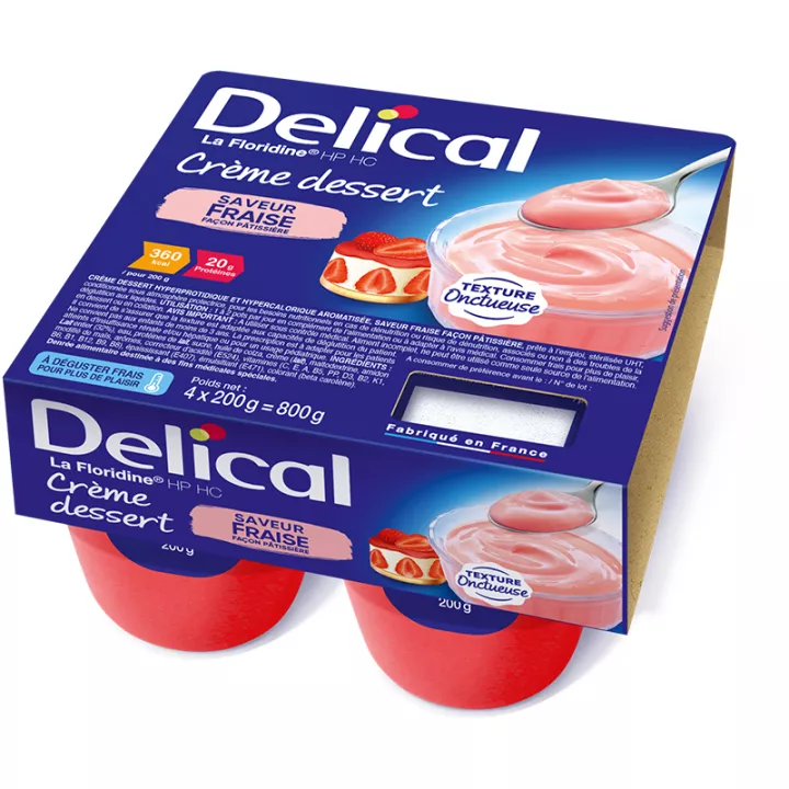 Delical Crème Dessert HP HC La Floridine 4x200g