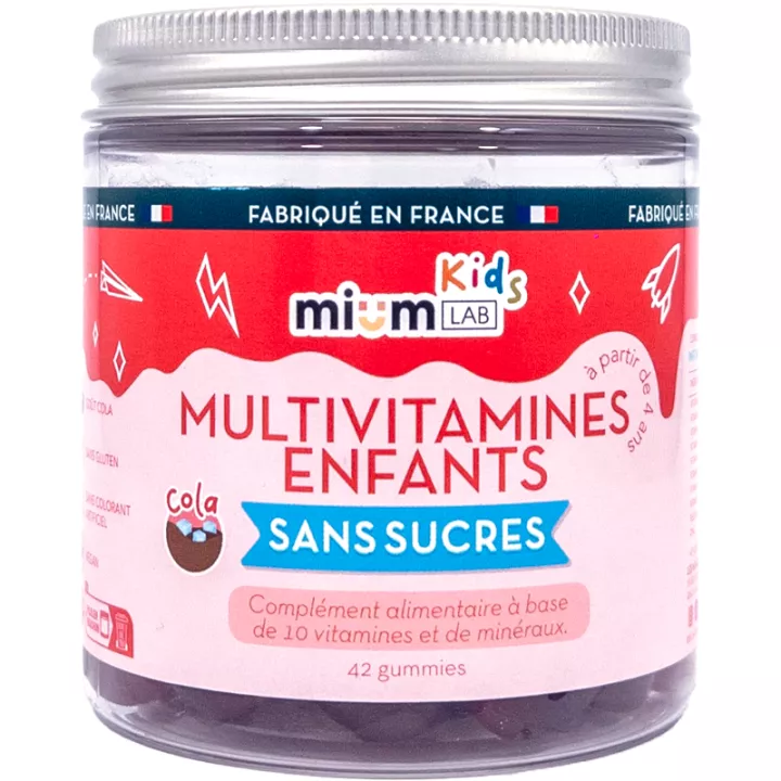 Mium Lab Kids Gummies Multivitaminas Crianças Sem Açúcar 42 Gummies